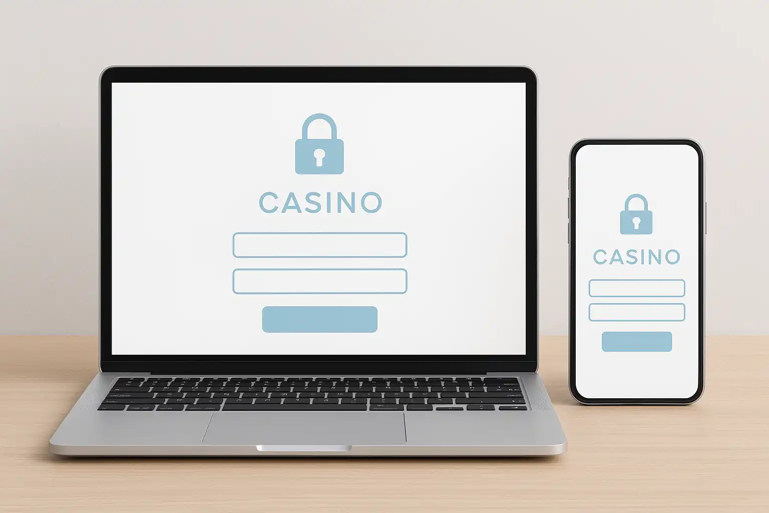 Westace Casino login screen shown on a laptop and mobile phone